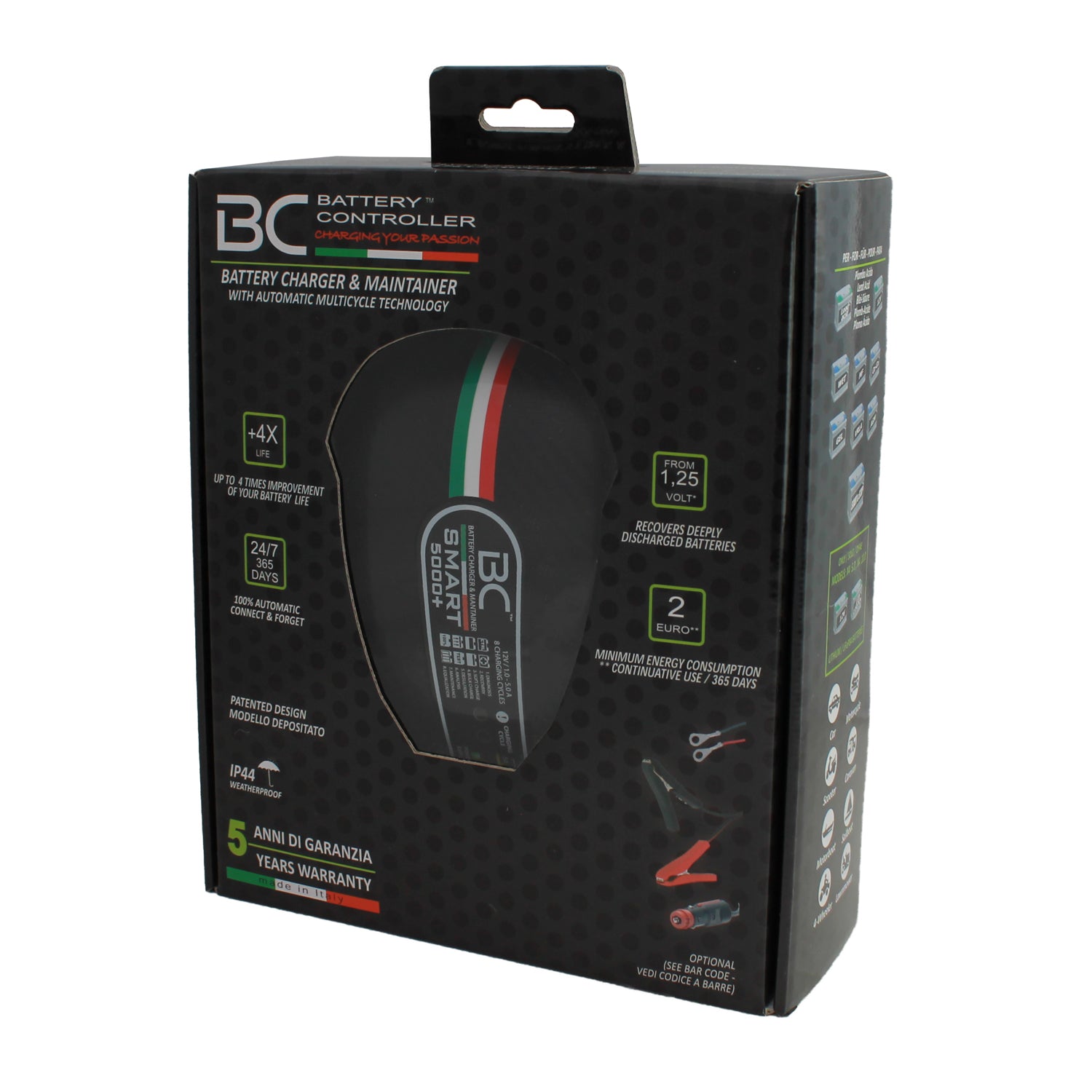 SMART 5000+ | Battery Charger and Maintainer 5 Amp / 1 Amp