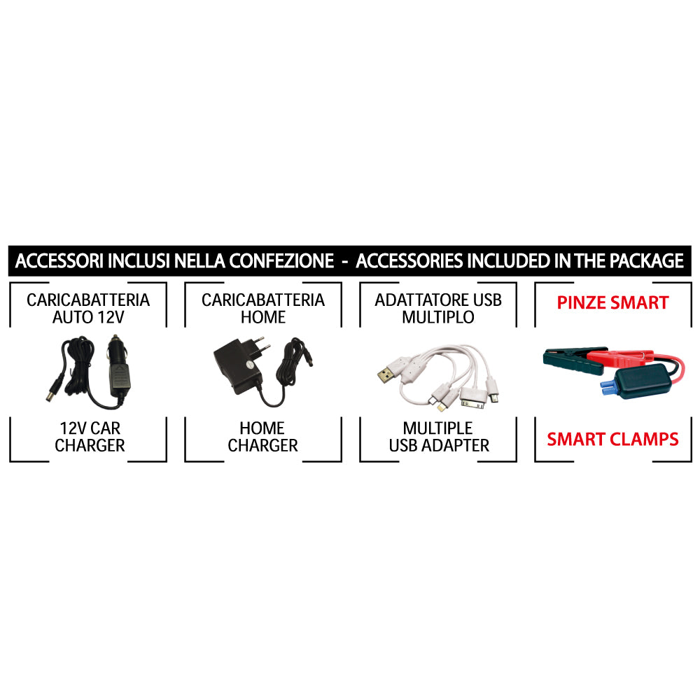 BC K1500 AIR JUMPSTARTER - EMERGENCY STARTER FOR MOTORCYCLE / SCOOTER / CAR