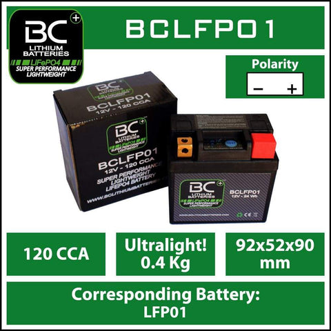 BC Battery BCB9-FP-WI Batteria Moto al Litio LiFePO4, 0,6 kg, 12V, – BC  Battery France Official Website