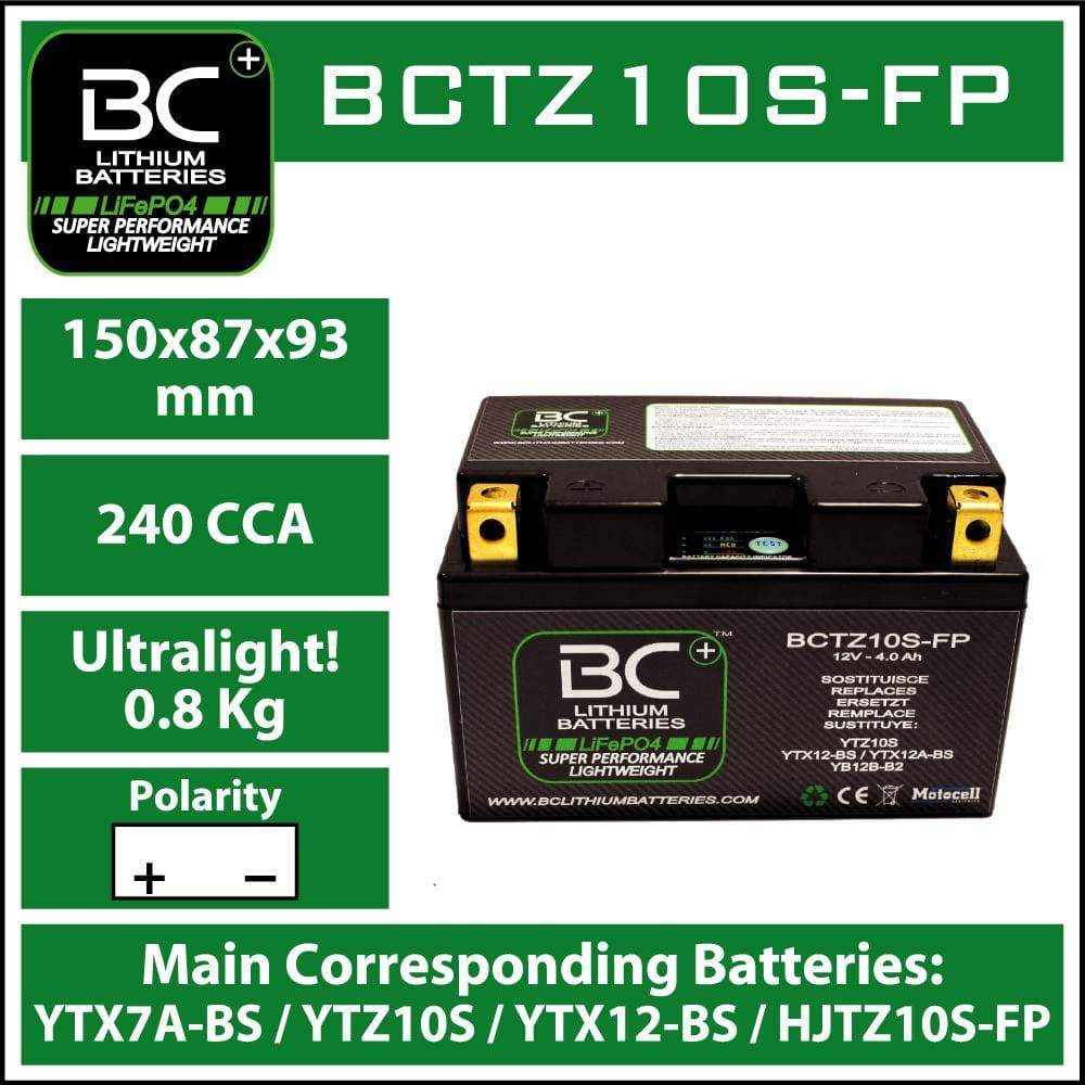 PowerTex YTZ10S LiFePO4 Lithium Iron Phosphate Motorcycle Battery