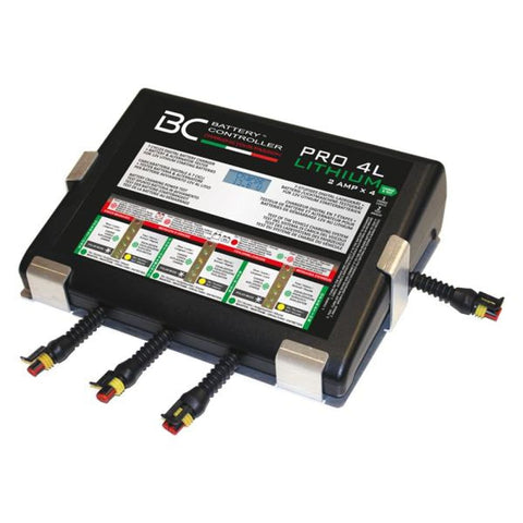 BC PRO 4L - PROFESSIONAL CHARGER FOR LITHIUM BATTERIES 4 EXIT 2A