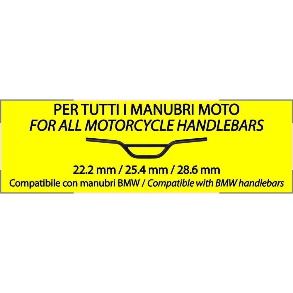 Presa Accendisigari Moto + USB Doppia + Supporto Manubrio da 22,2/25,6/28mm - BC Battery Controller